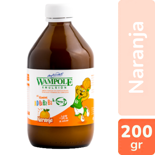 WAMPOLE EMULSION SABOR NARANJA 200ML